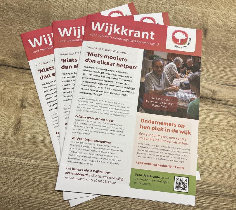 foto van de wijkkrant
